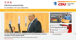 Desktop Screenshot of cdu-kreisverband-fulda.de