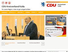 Tablet Screenshot of cdu-kreisverband-fulda.de